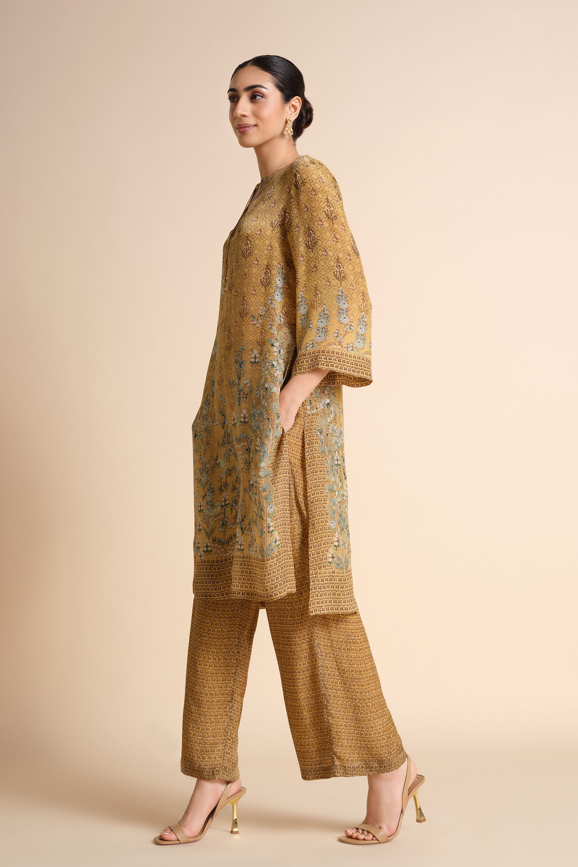 Acajou Kurta Set - Yellow, Yellow, image 3